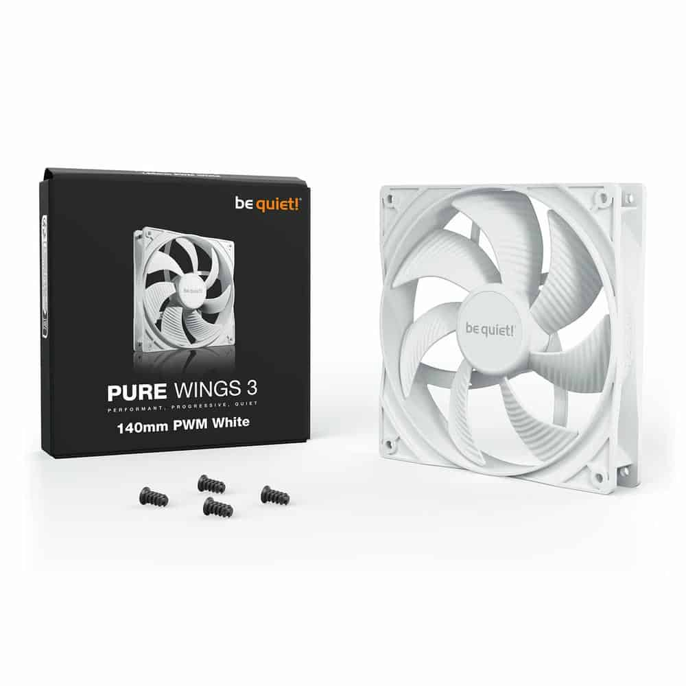 be quiet! Pure Wings 3 White 140mm PWM Case Fan